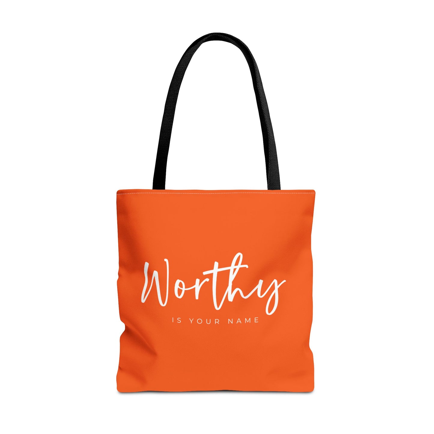 (tote bags) Worthy is Your Name (orange)