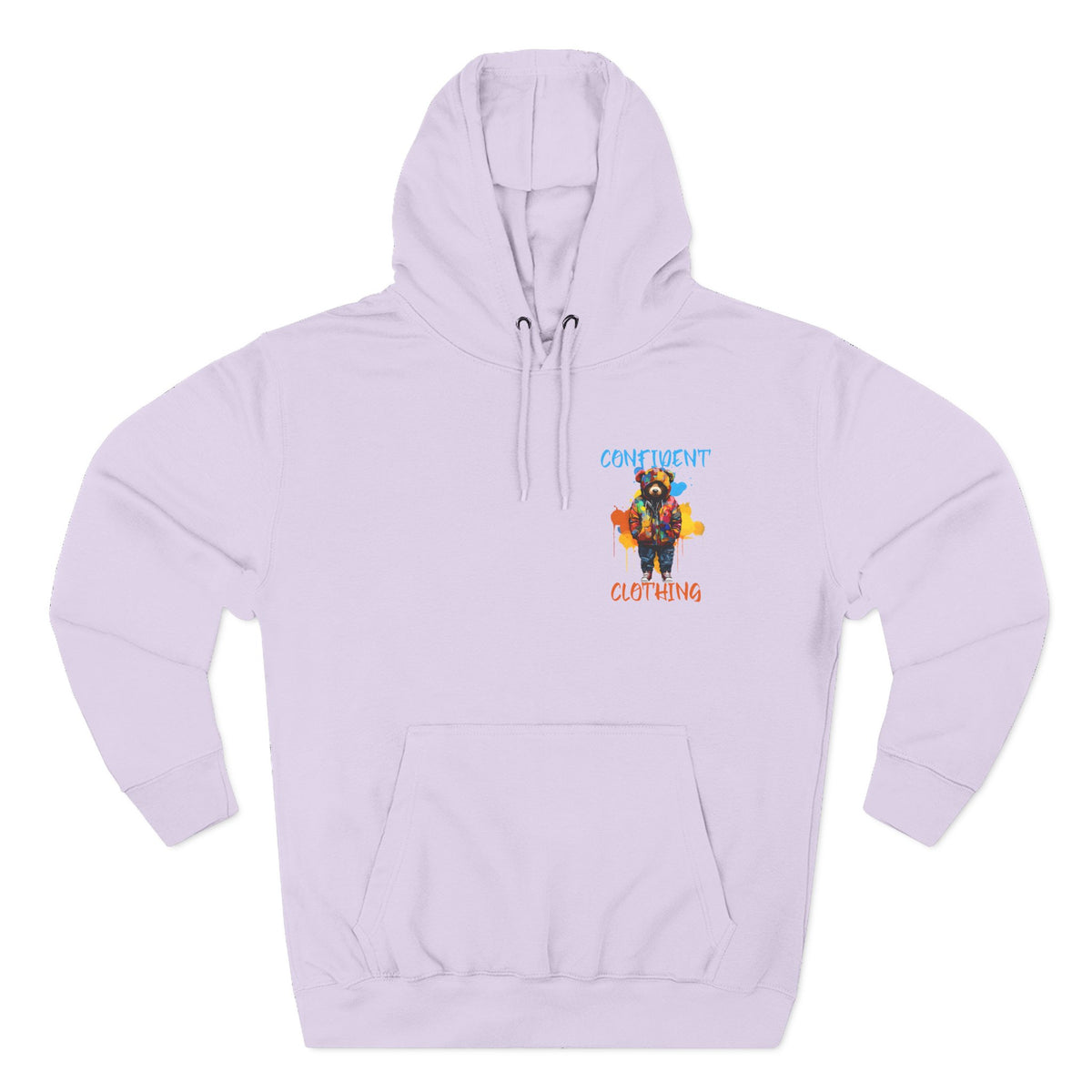 Confident Clothing Bear Graphic Fleece Hoodie
