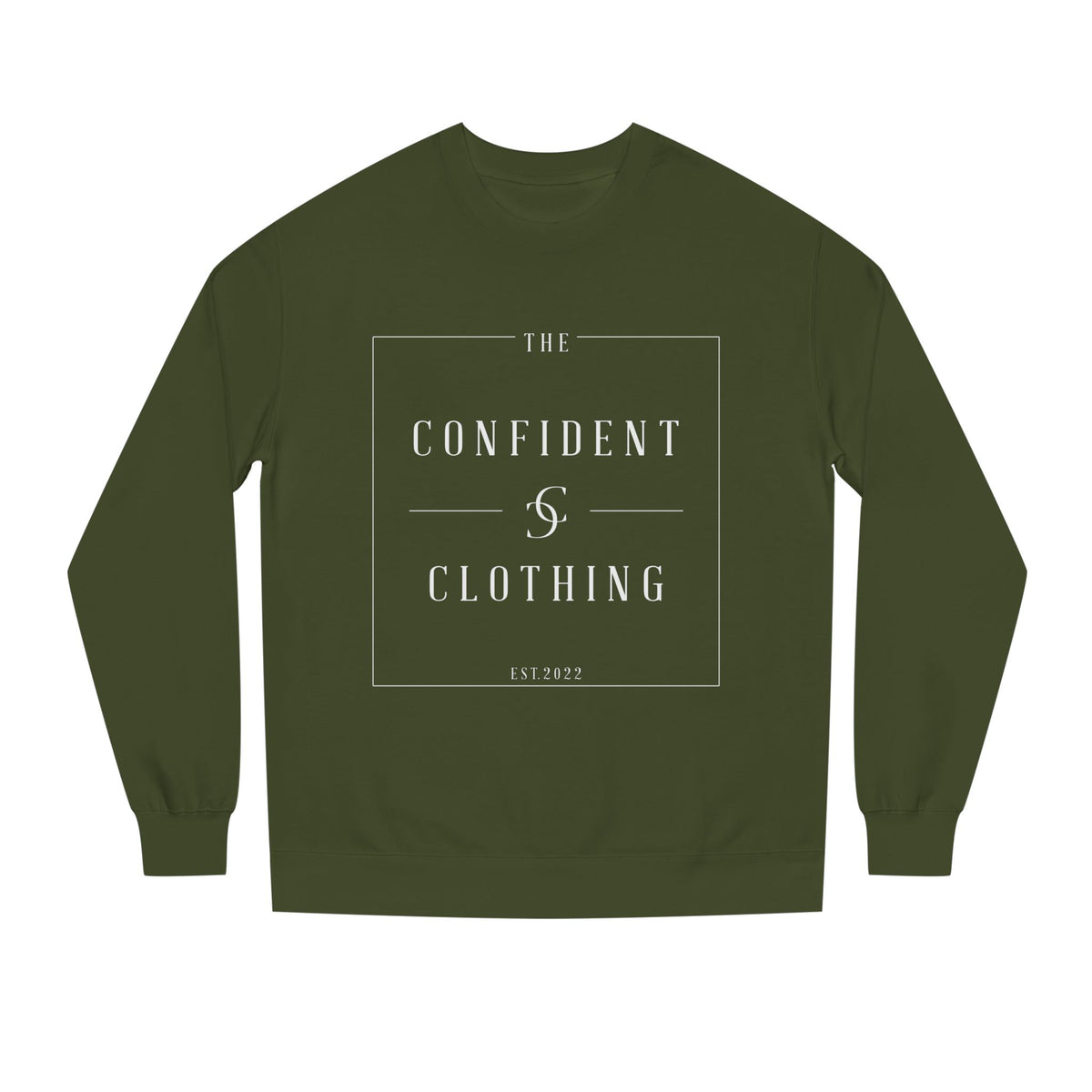 0.4 Confident Clothing Unisex Crew Neck Sweatshirt
