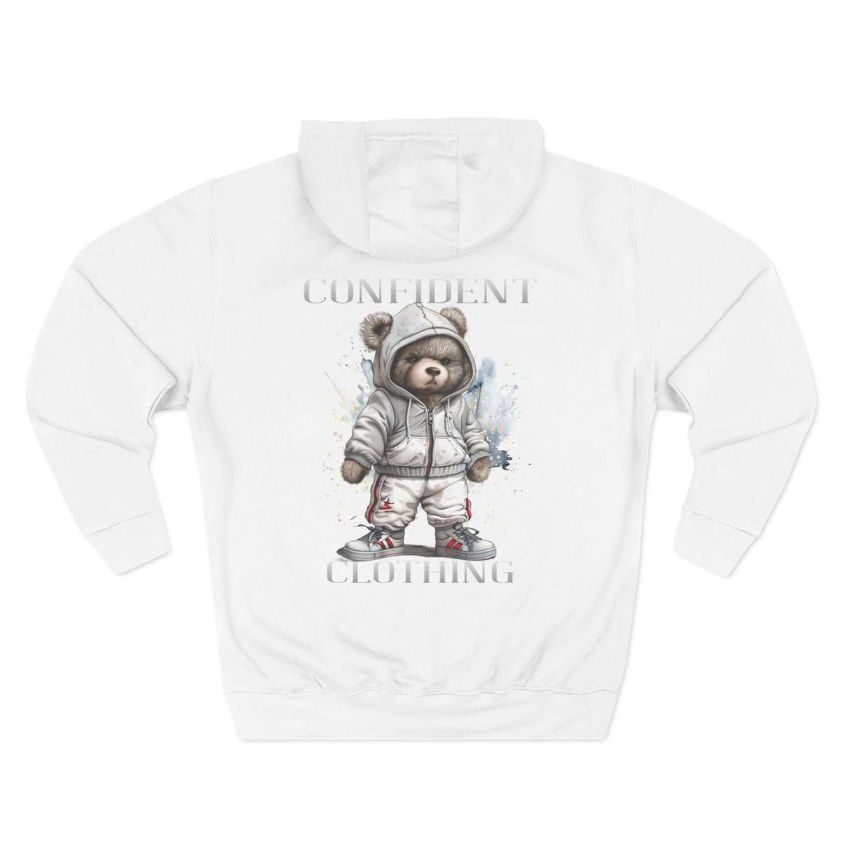 Confident Climbing Astronaut Snow Bear Fleece Hoodie