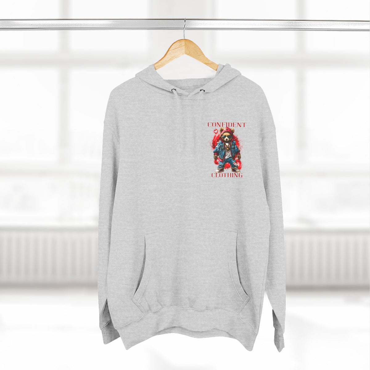 Confident Clothing Galaxy Bear Graphic Hoodie