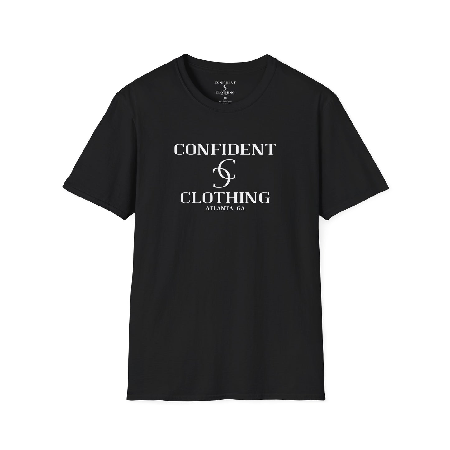 cc (Unisex) multi-color Confident Clothing Luxury Soft Style T-Shirt (mc white logo)
