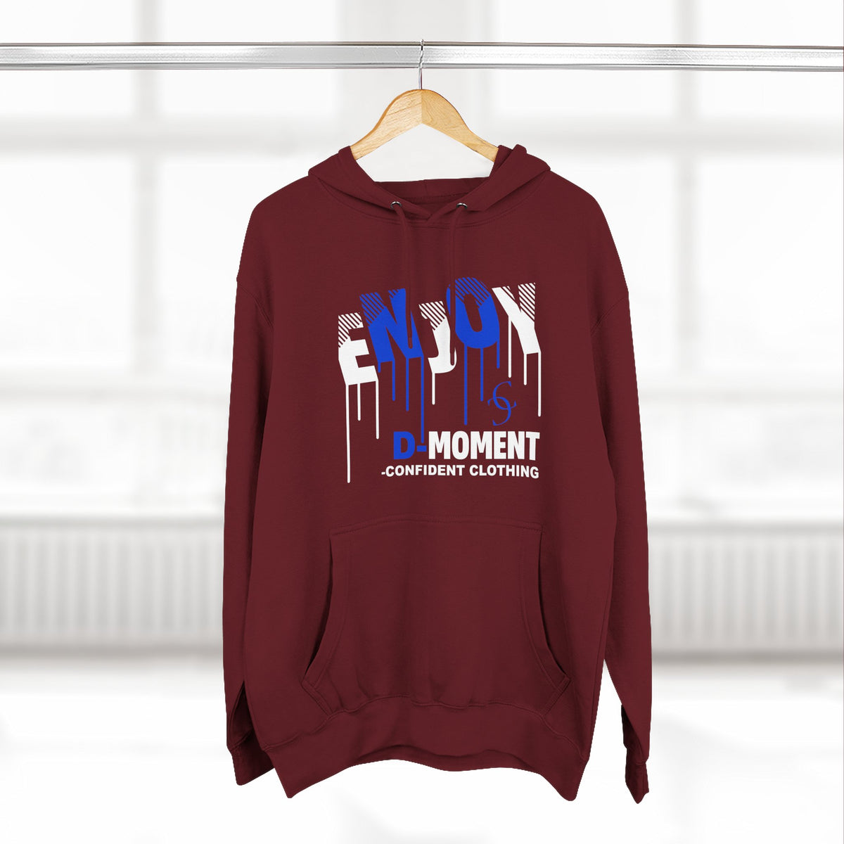 1.0 Confident Clothing Enjoy D Moment Drip Graphic Fleece Hoodie
