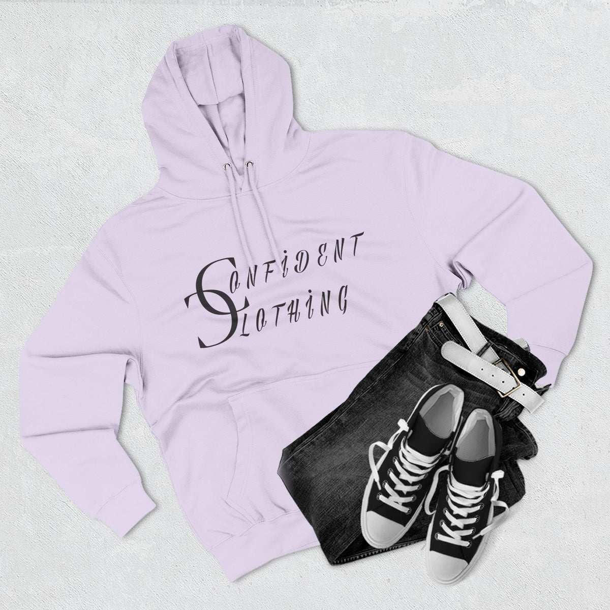 0.3 Confident Slaying Inspirational Fleece Hoodie