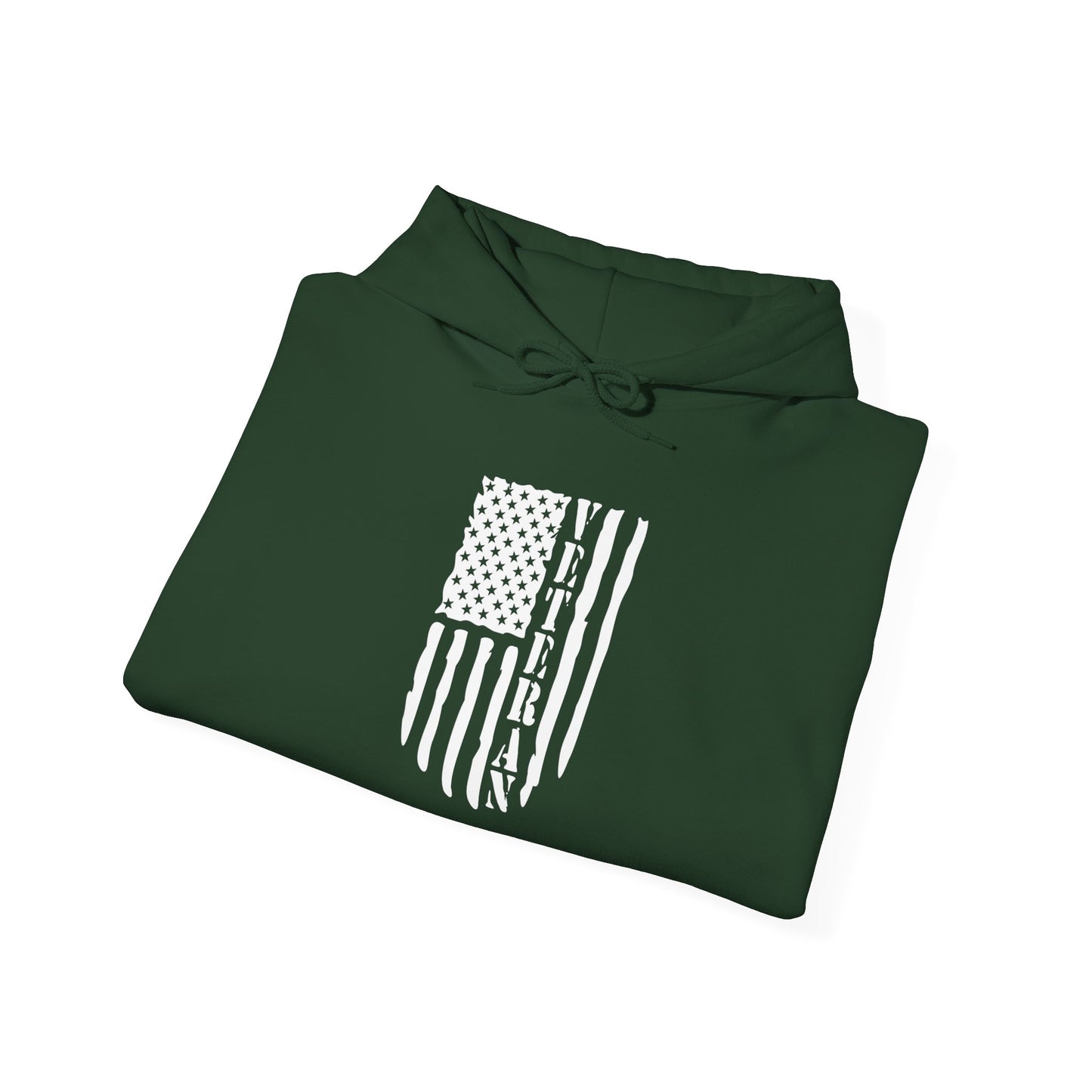 Veteran Black Hoodie (white logo)