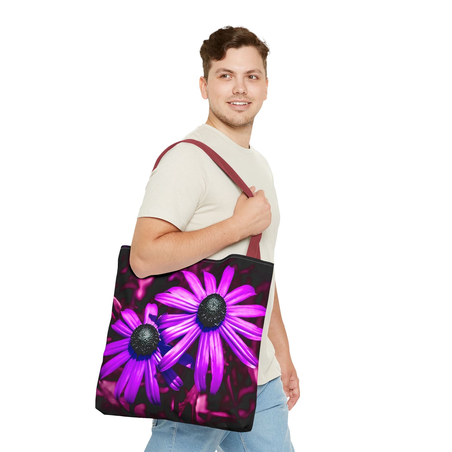 Purple Sunflower Tote Bag