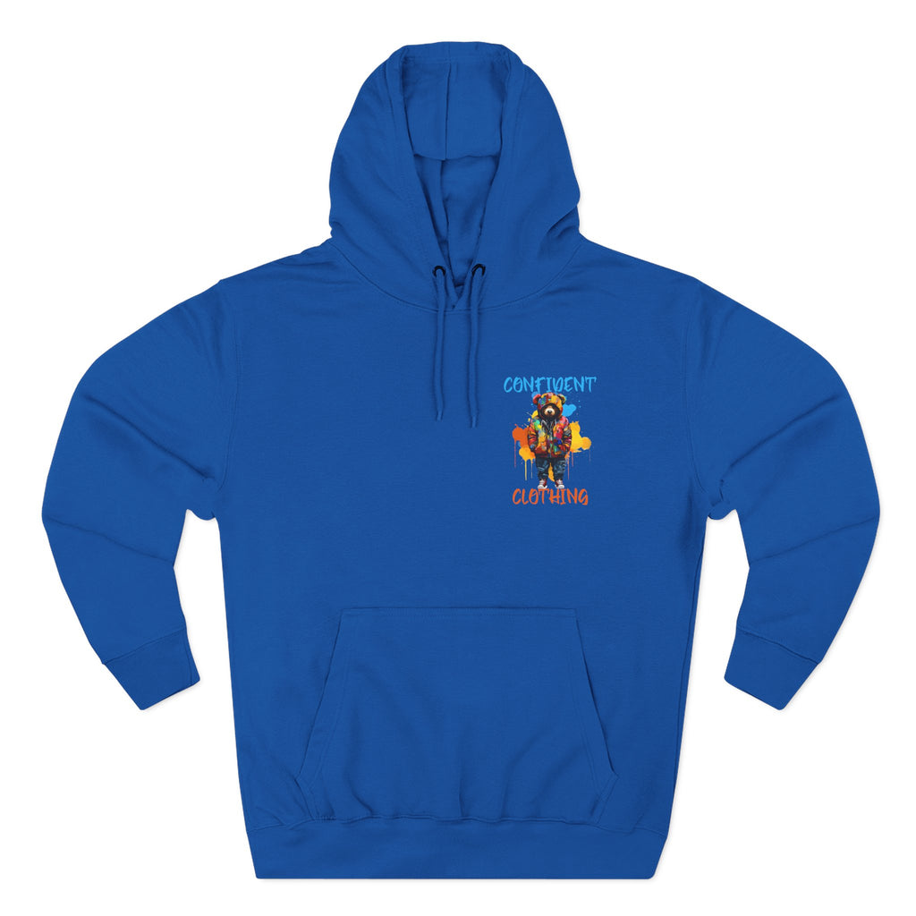 Confident Clothing Bear Graphic Fleece Hoodie