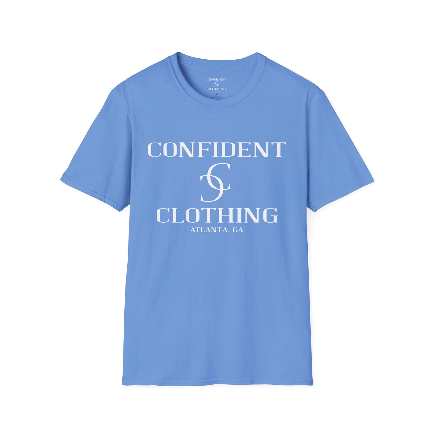 cc (Unisex) multi-color Confident Clothing Luxury Soft Style T-Shirt (mc white logo)