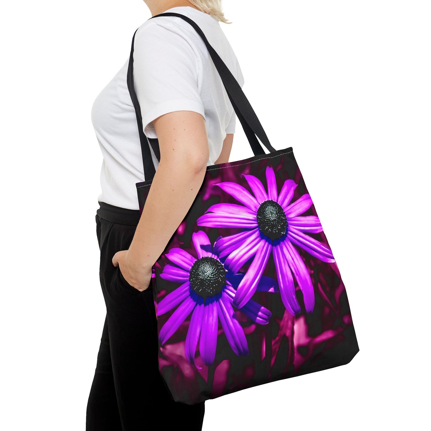 Purple Sunflower Tote Bag