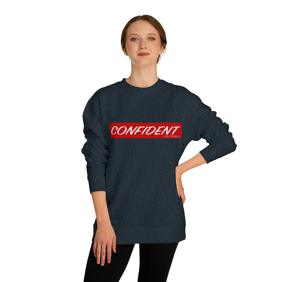 0.7 Confident Clothing Unisex Crew Neck Sweatshirt