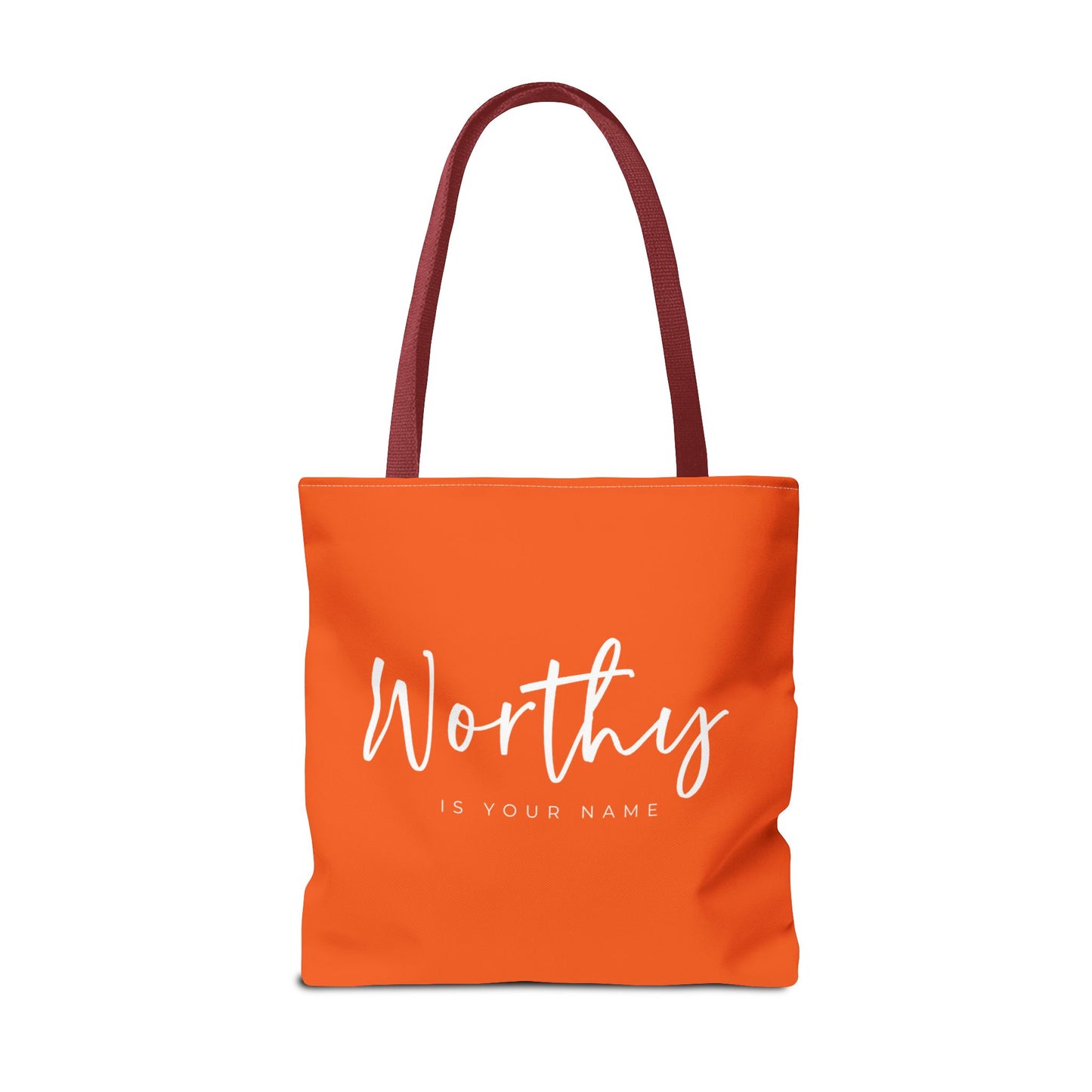 (tote bags) Worthy is Your Name (orange)
