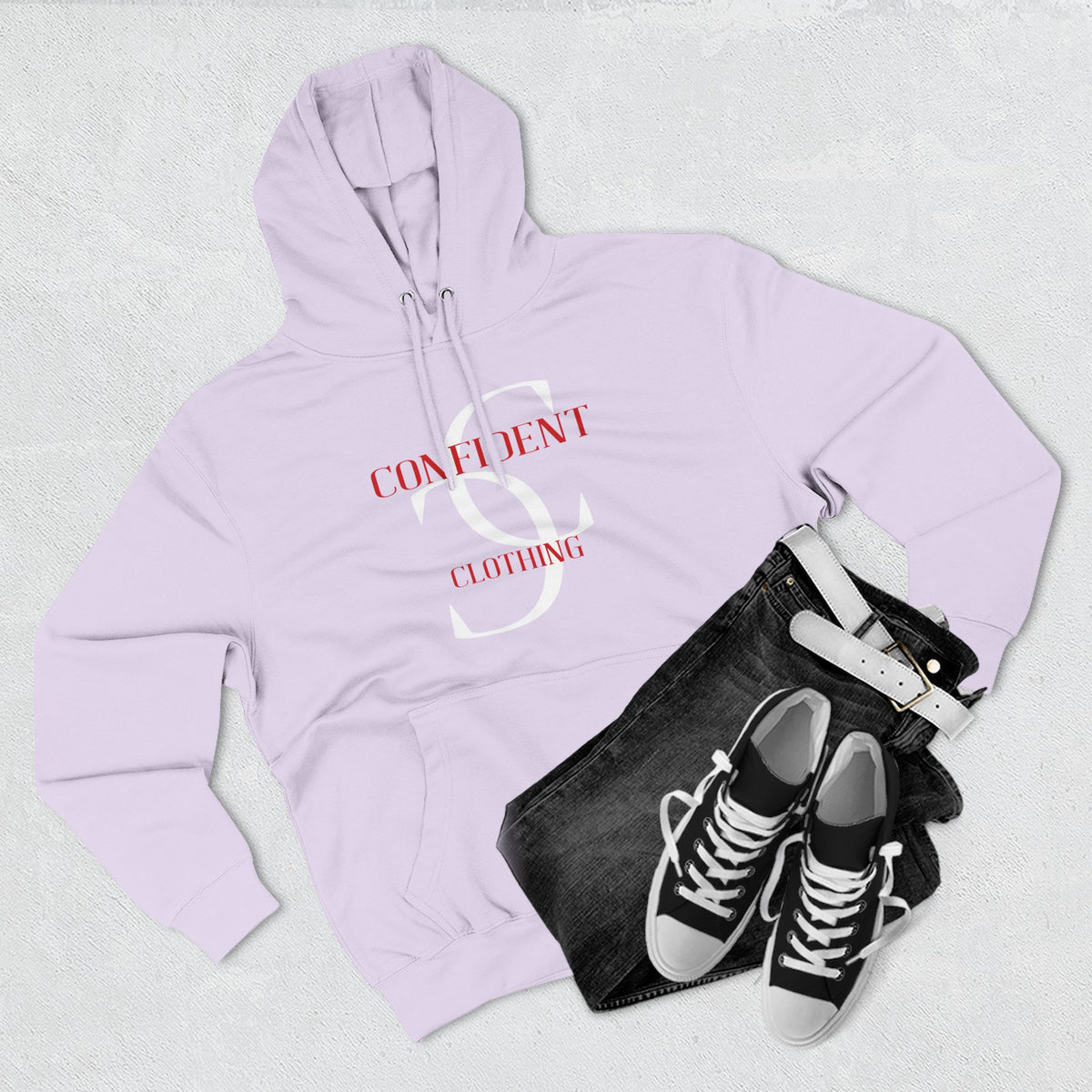 0.5 Confident Clothing Big Face Fleece Hoodie