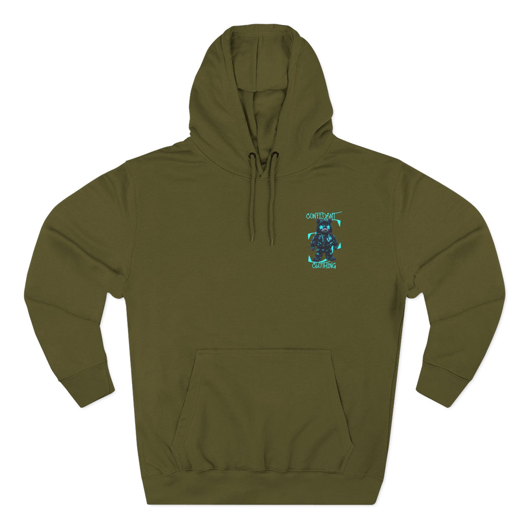0.12 Confident Clothing Superstar Bear Graphic Fleece Hoodie