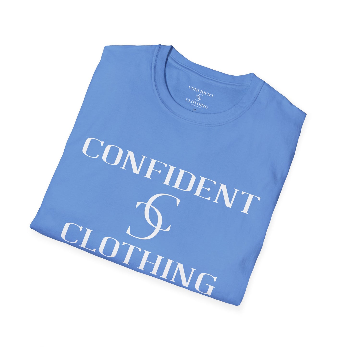 cc (Unisex) multi-color Confident Clothing Luxury Soft Style T-Shirt (mc white logo)