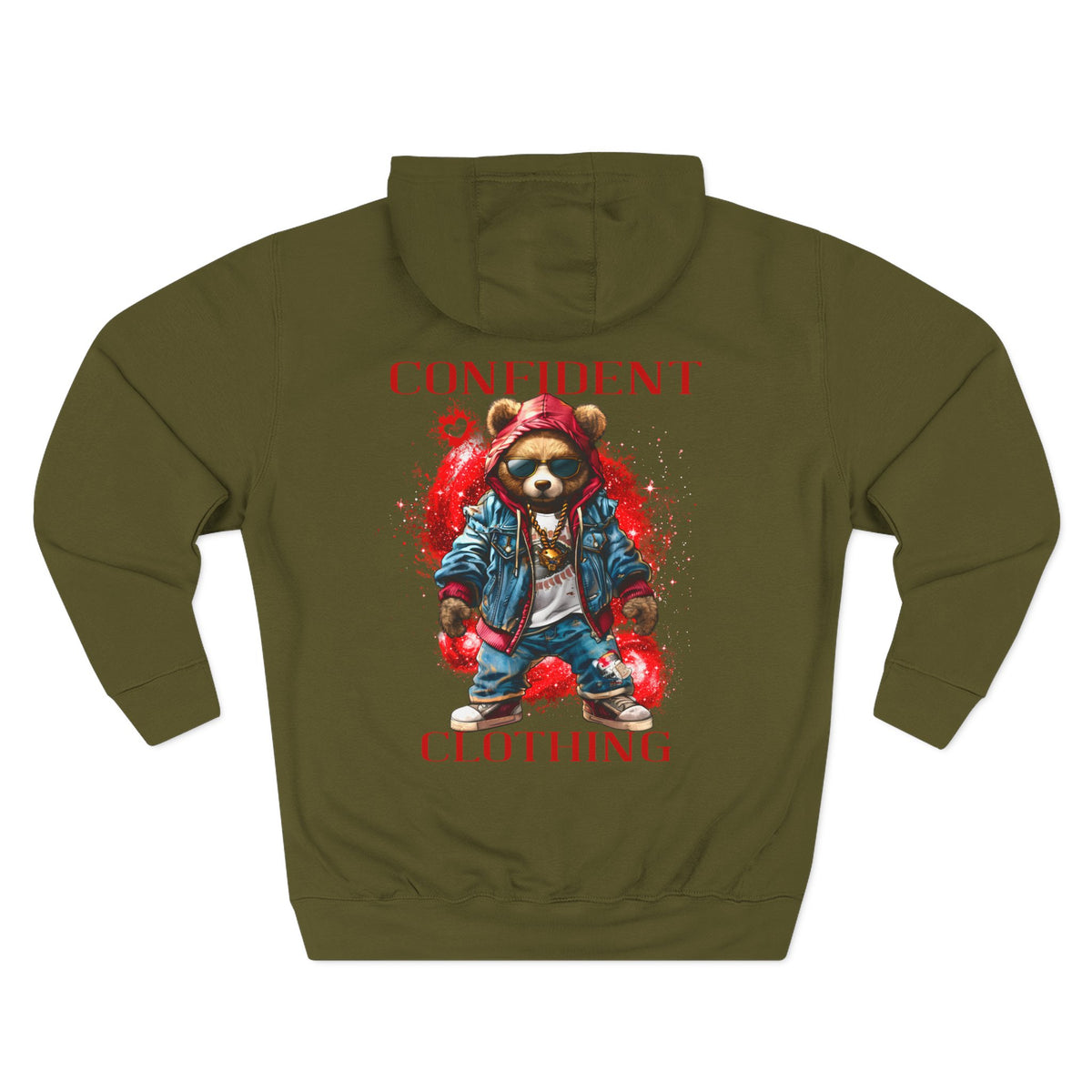 Confident Clothing Galaxy Bear Graphic Hoodie