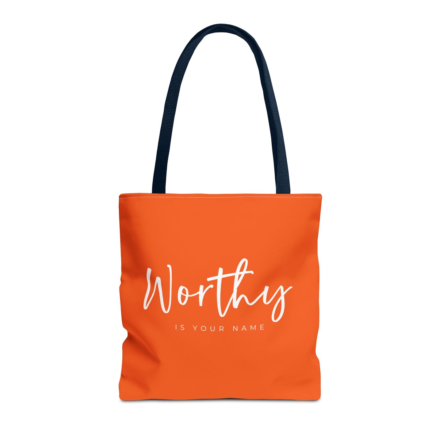 (tote bags) Worthy is Your Name (orange)