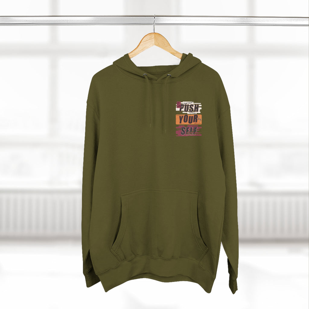 1.4 Confident Clothing Push Your Self Motivational Hoodie