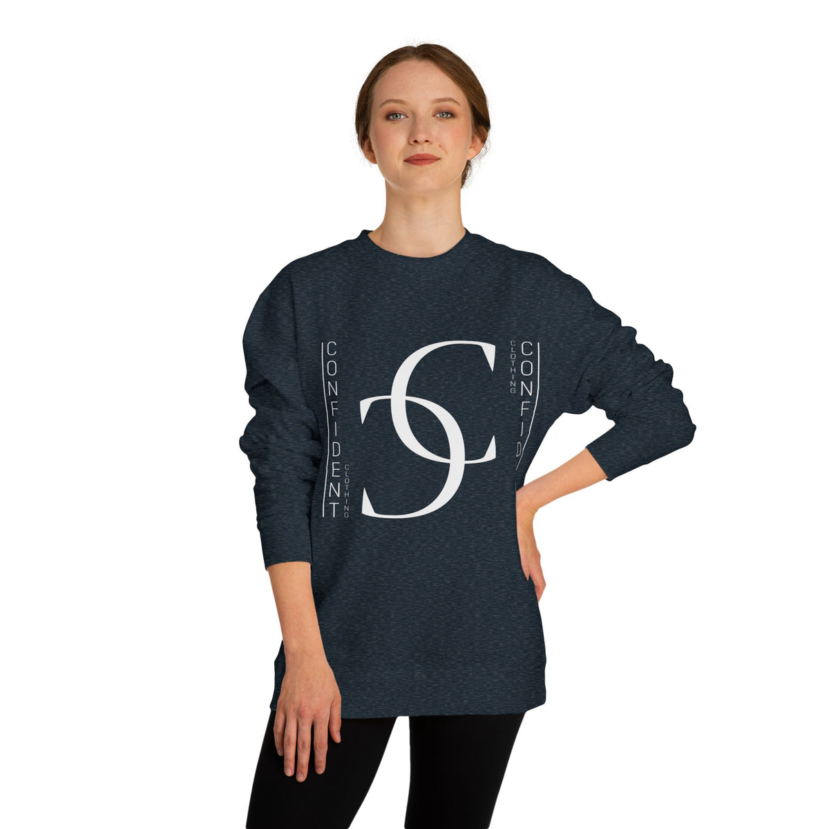 0.2 Confident Clothing Unisex Crew Neck Sweatshirt