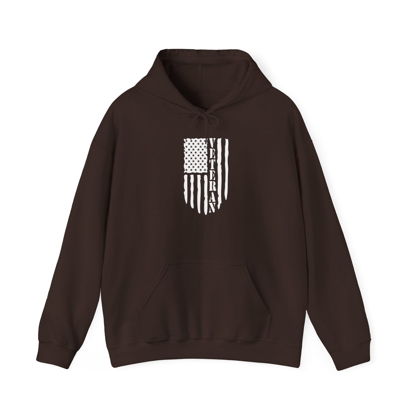 Veteran Black Hoodie (white logo)