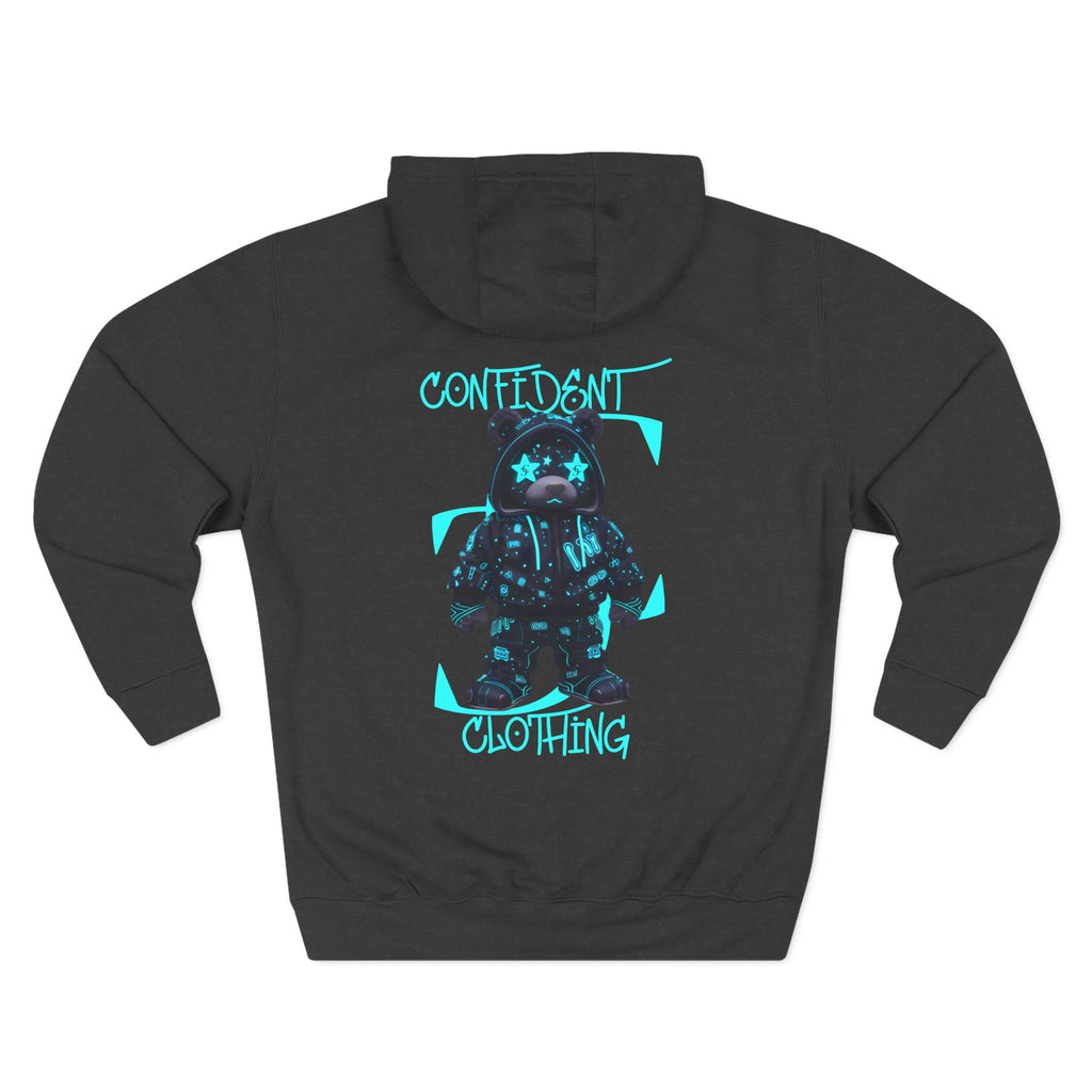 0.12 Confident Clothing Superstar Bear Graphic Fleece Hoodie
