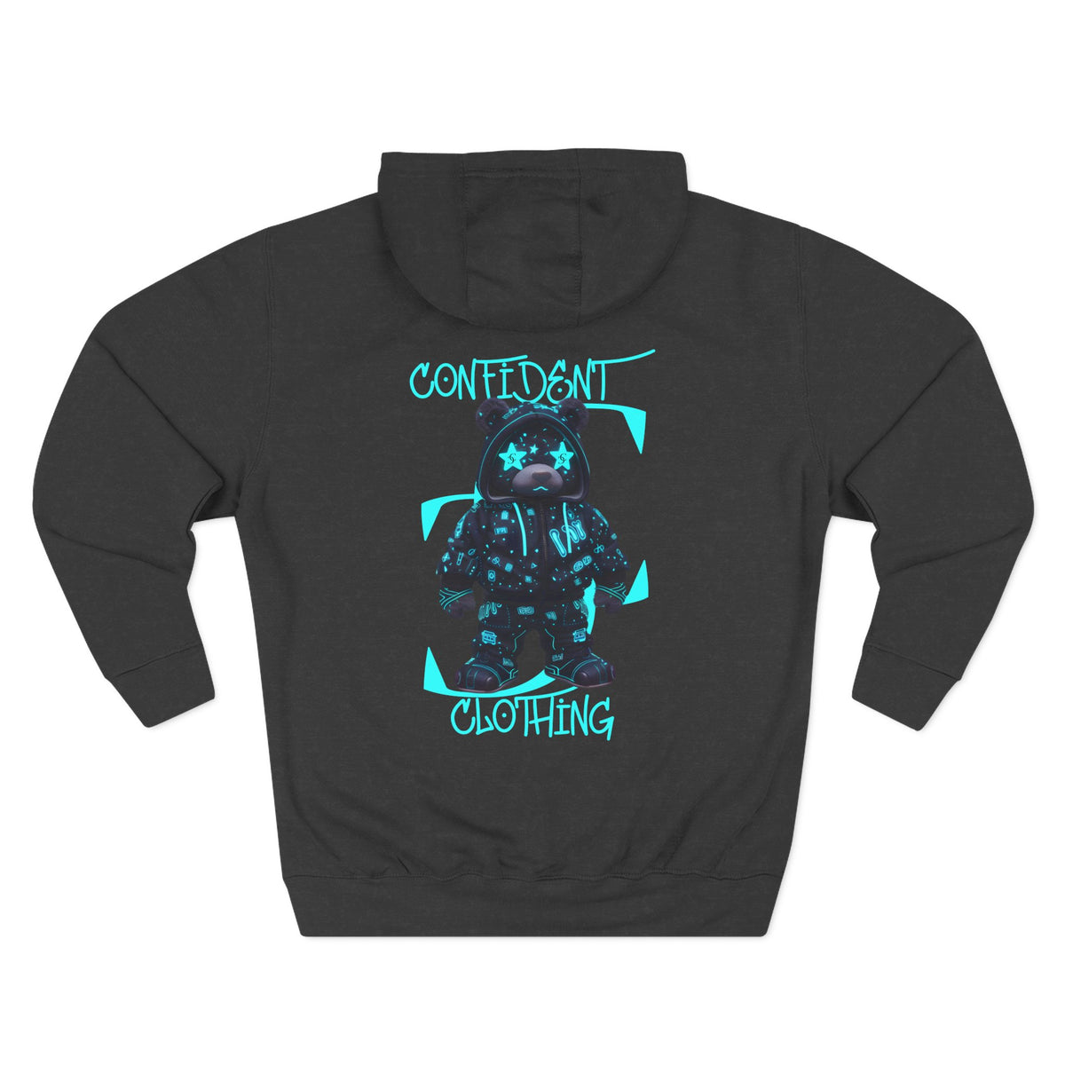 0.12 Confident Clothing Superstar Bear Graphic Fleece Hoodie