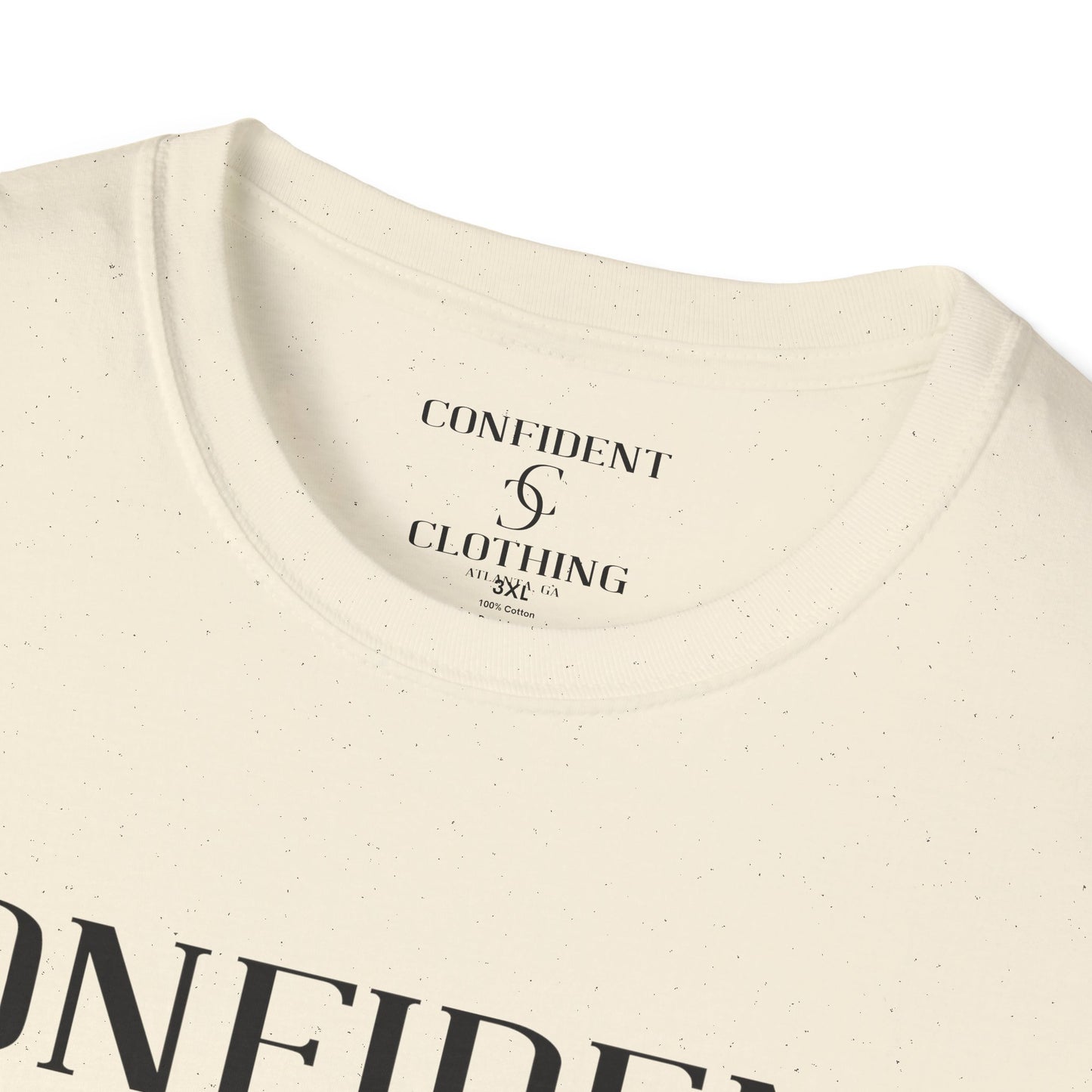 cc (Unisex) multi-color Confident Clothing Luxury Soft Style T-Shirt (ml black logo)