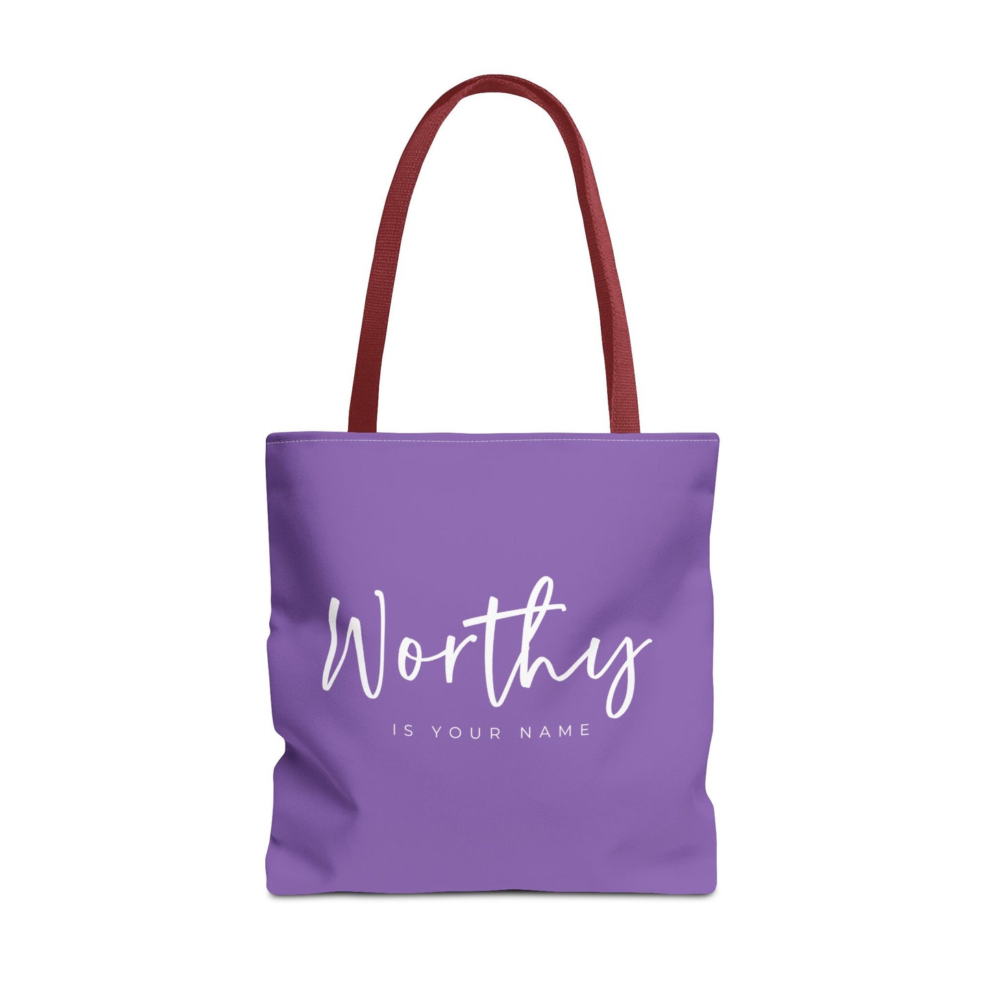 (tote bags) Worthy is Your Name (light purple)