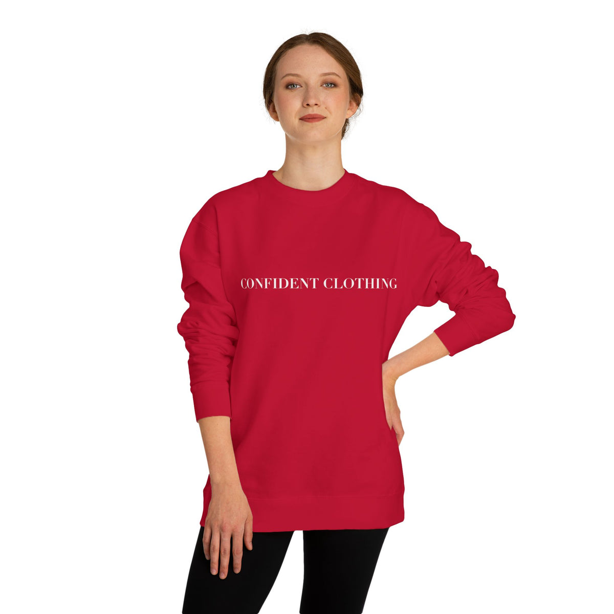 0.8 Confident Clothing Unisex Crew Neck Sweatshirt