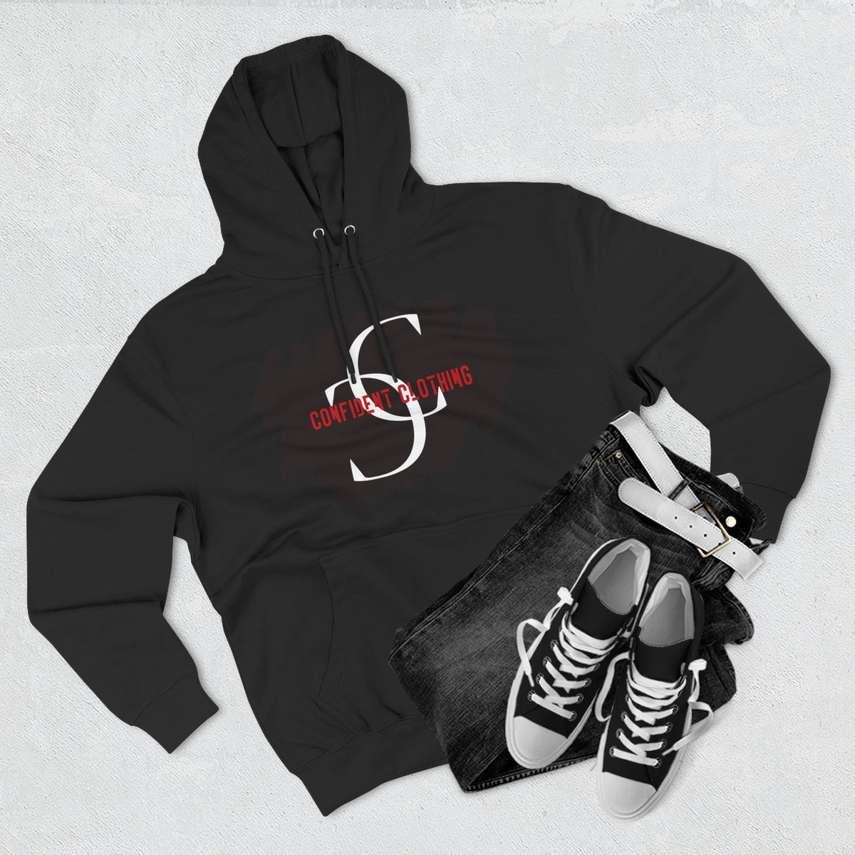 1.9 Confidence Clothing Graphic Fleece Hoodie
