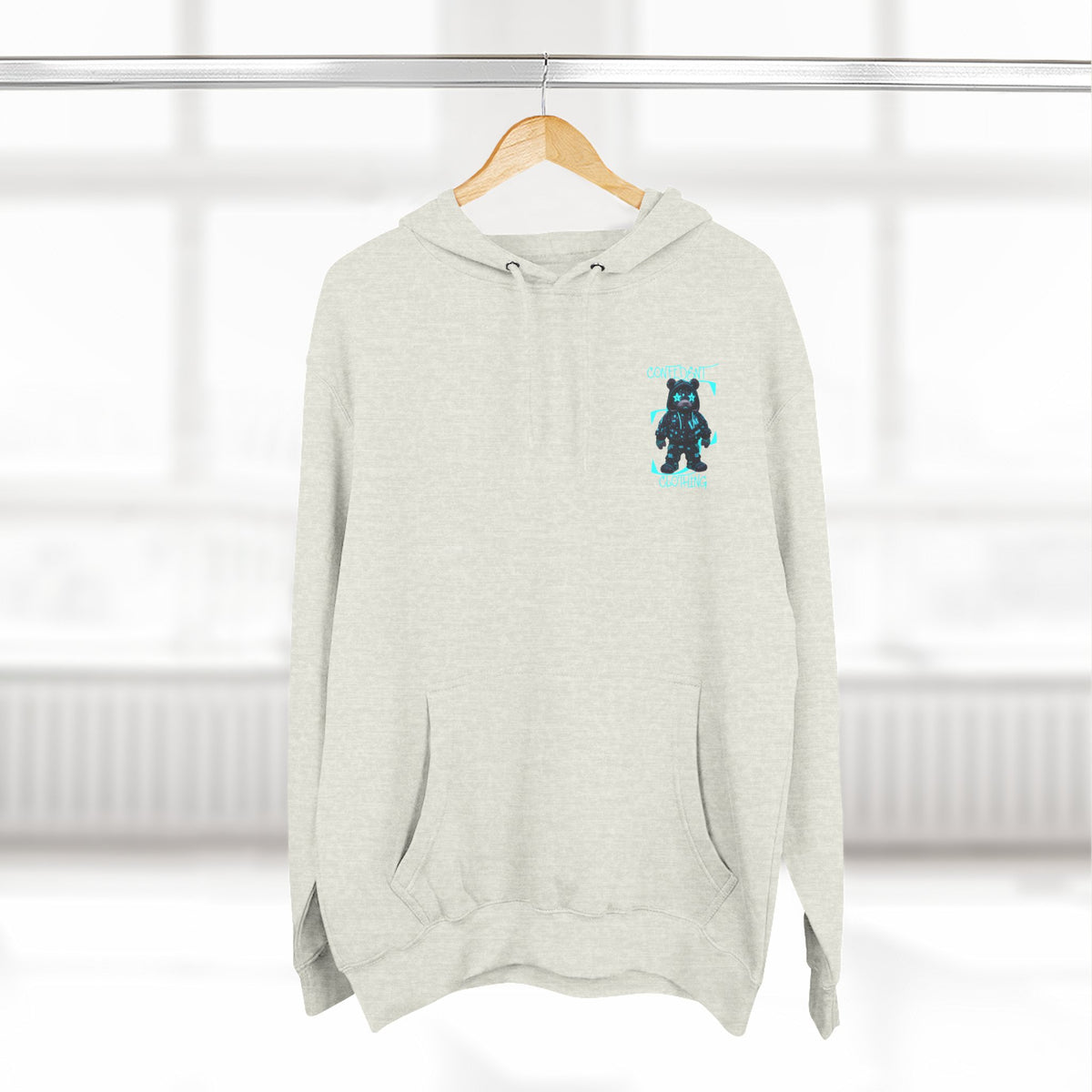 0.12 Confident Clothing Superstar Bear Graphic Fleece Hoodie