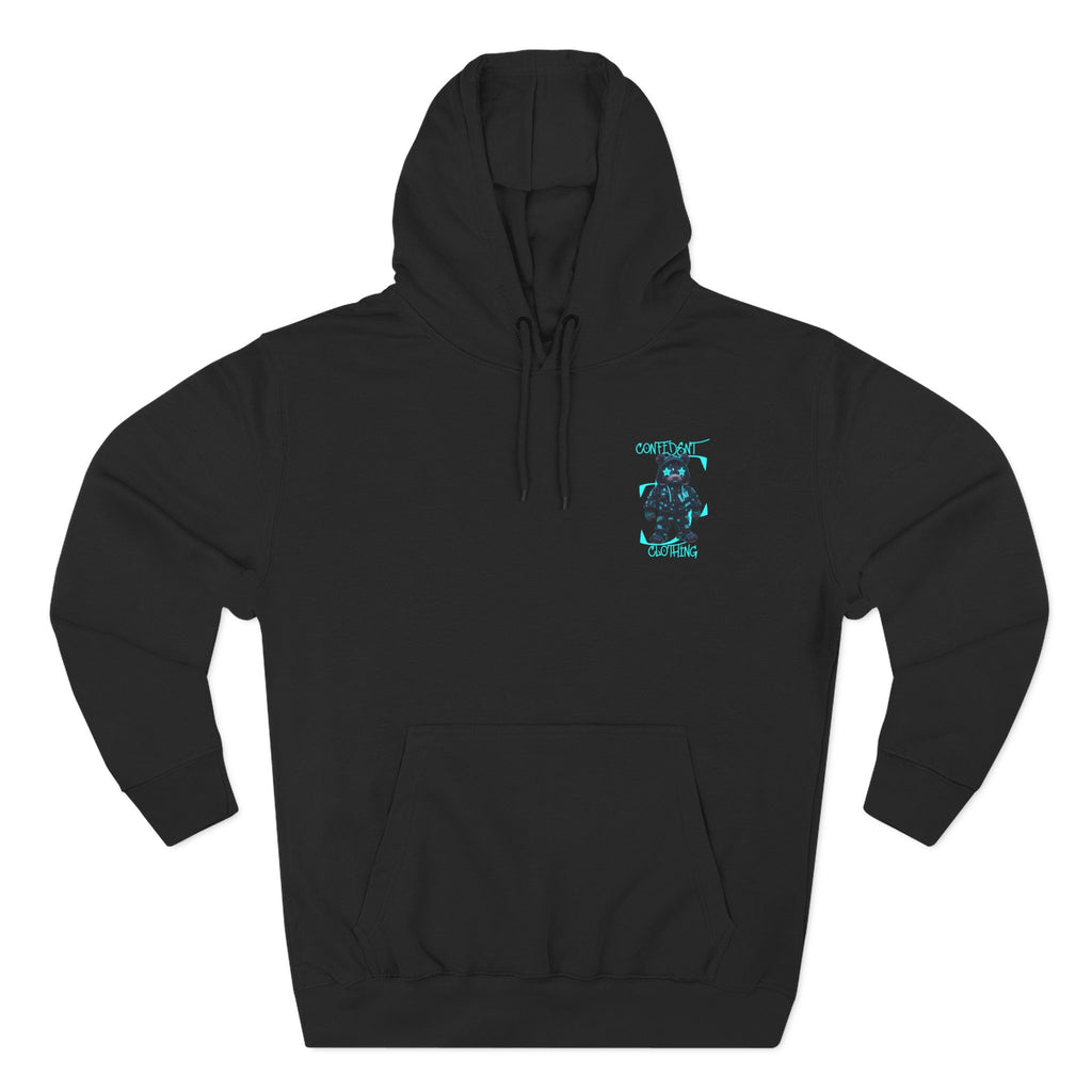 0.12 Confident Clothing Superstar Bear Graphic Fleece Hoodie