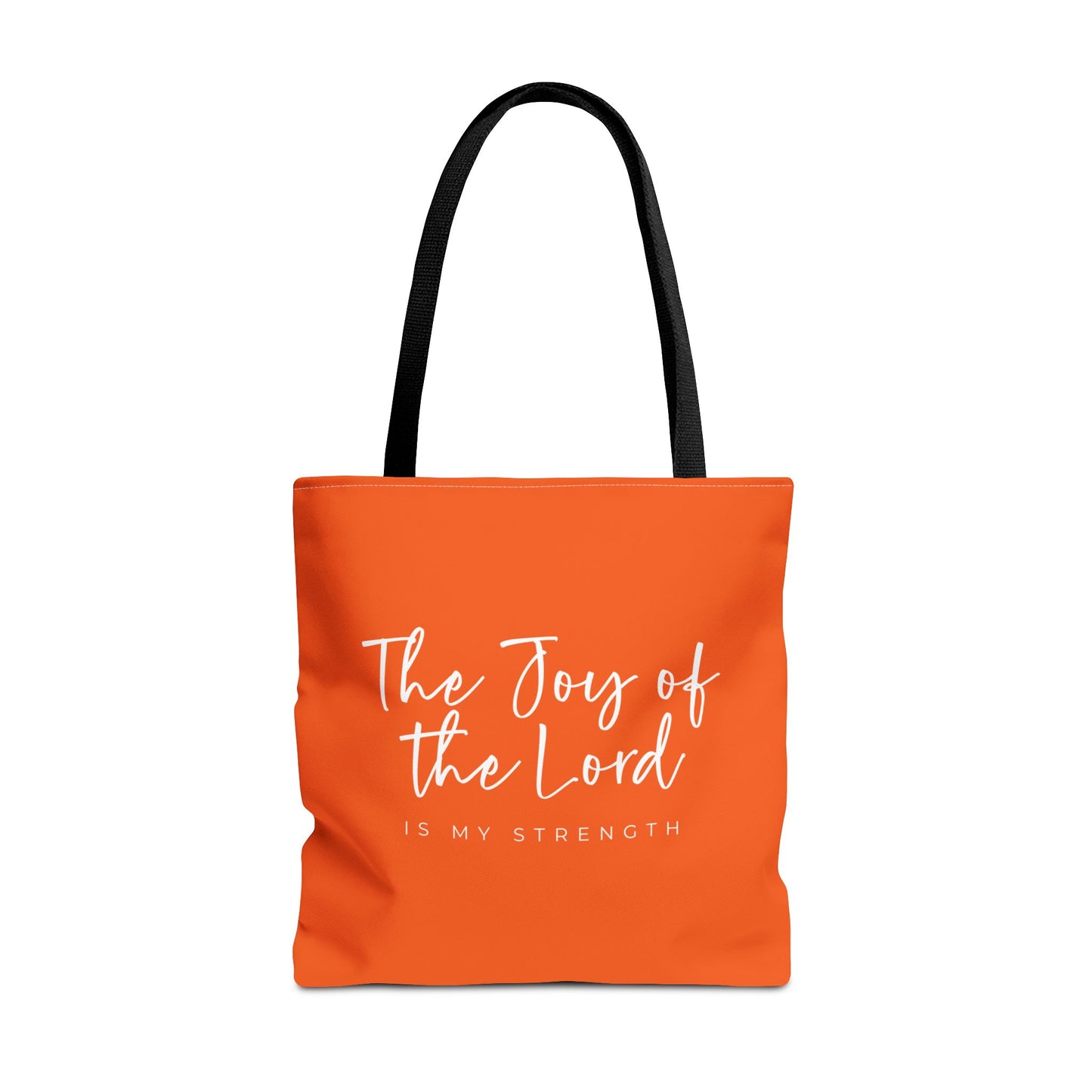 The Joy of the Lord is my Strength Tote Bag (orange)