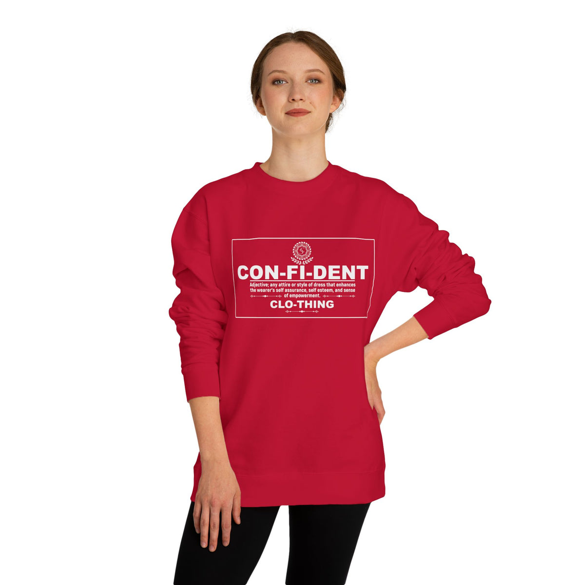 2.3 Confident Clothing Unisex Crew Neck Sweatshirt