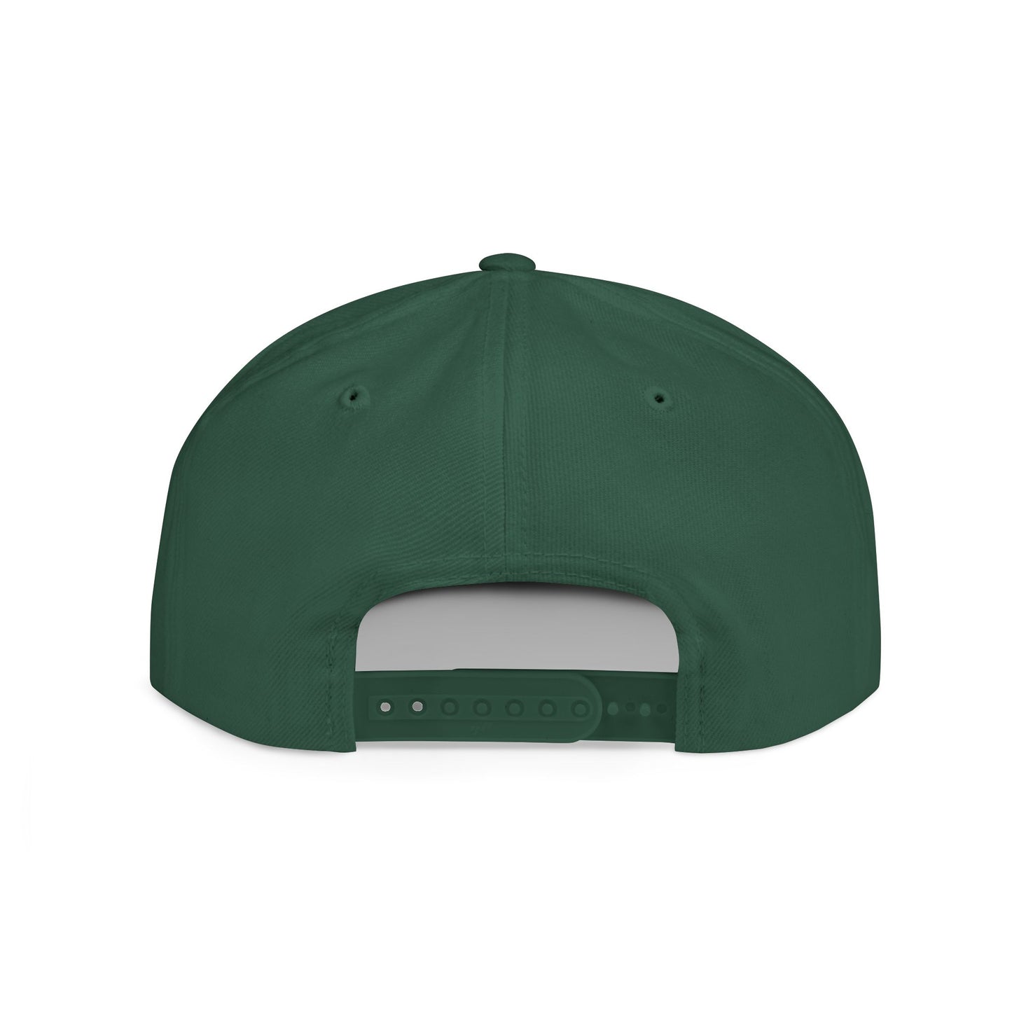 (hats) Confident Clothing Flat Bill Snapback (scc white logo)
