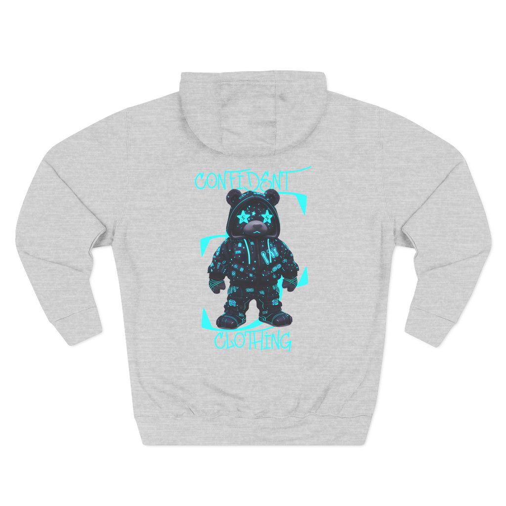 0.12 Confident Clothing Superstar Bear Graphic Fleece Hoodie