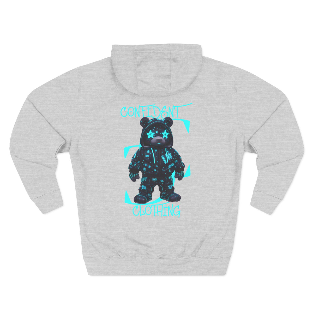 0.12 Confident Clothing Superstar Bear Graphic Fleece Hoodie