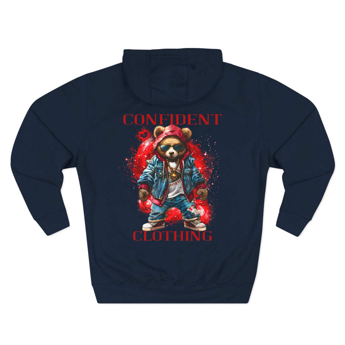 Confident Clothing Galaxy Bear Graphic Hoodie