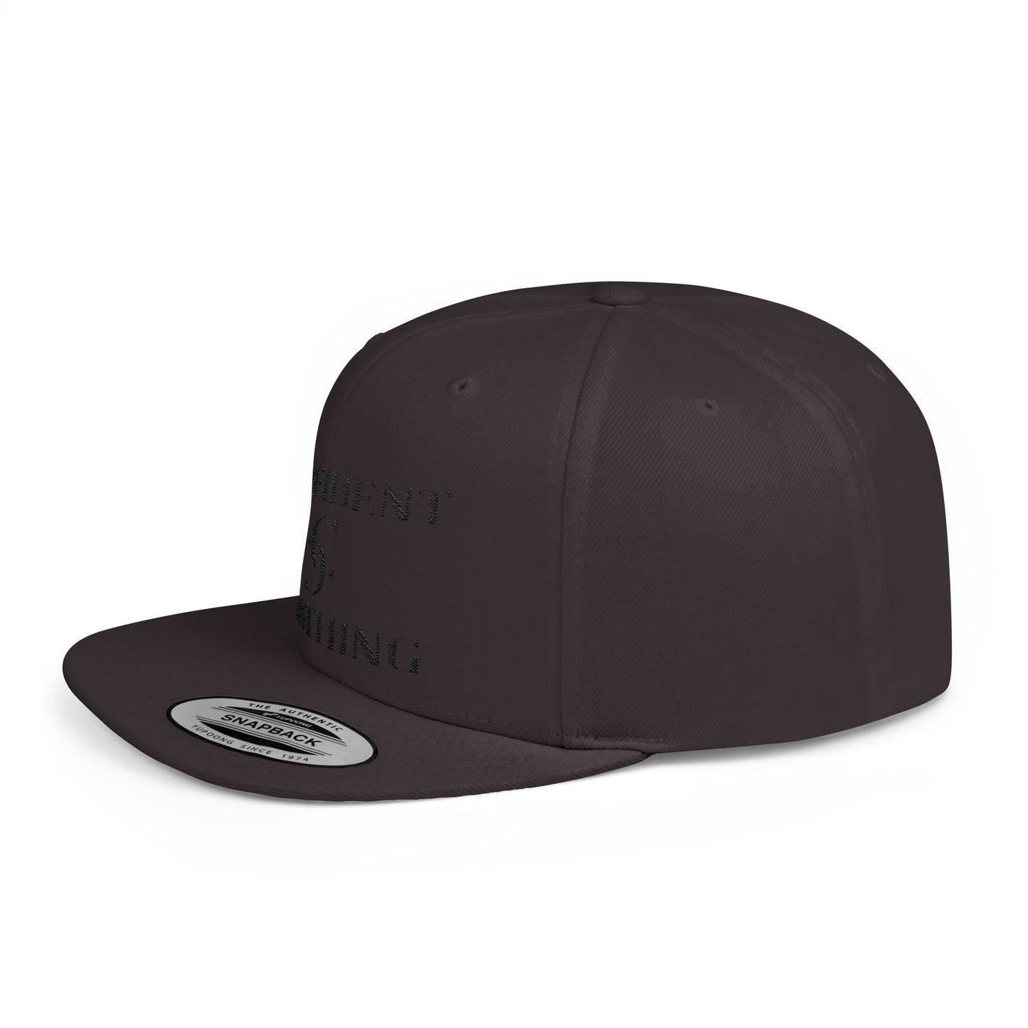 (hats) Confident Clothing Flat Bill Snapback (scc black logo)