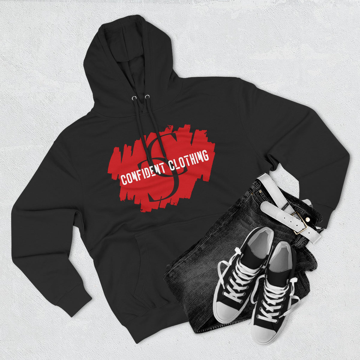 1.6 Confident Clothing Graphic Fleece Hoodie