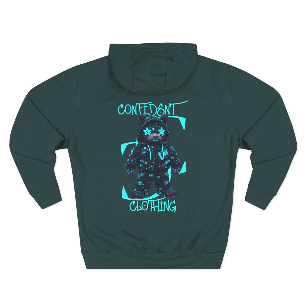 0.12 Confident Clothing Superstar Bear Graphic Fleece Hoodie