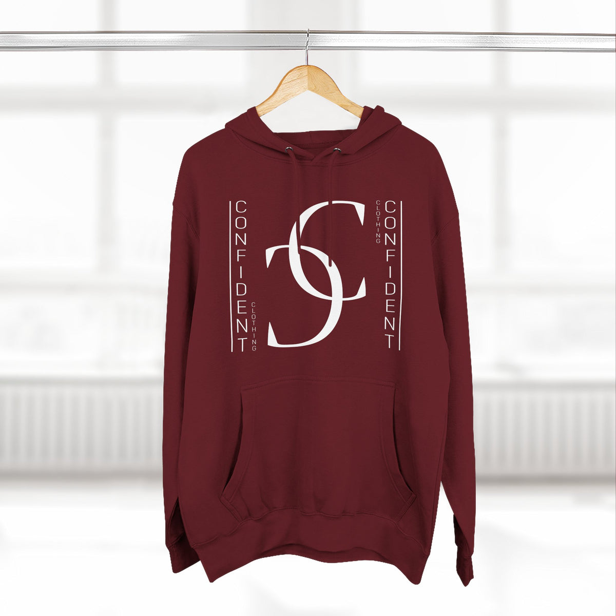 1.2 Confident Clothing Casual Graphic Fleece Hoodie