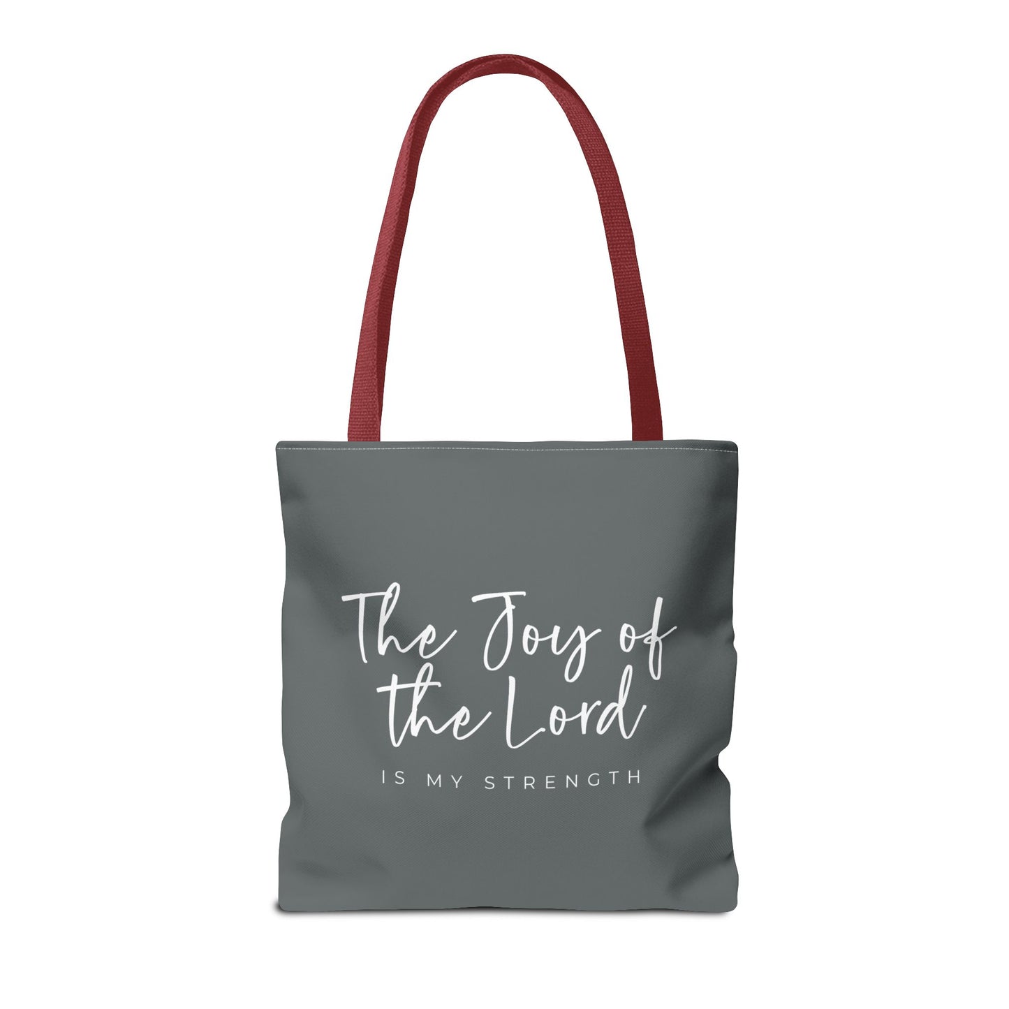 The Joy of the Lord is my Strength Tote Bag (grey)