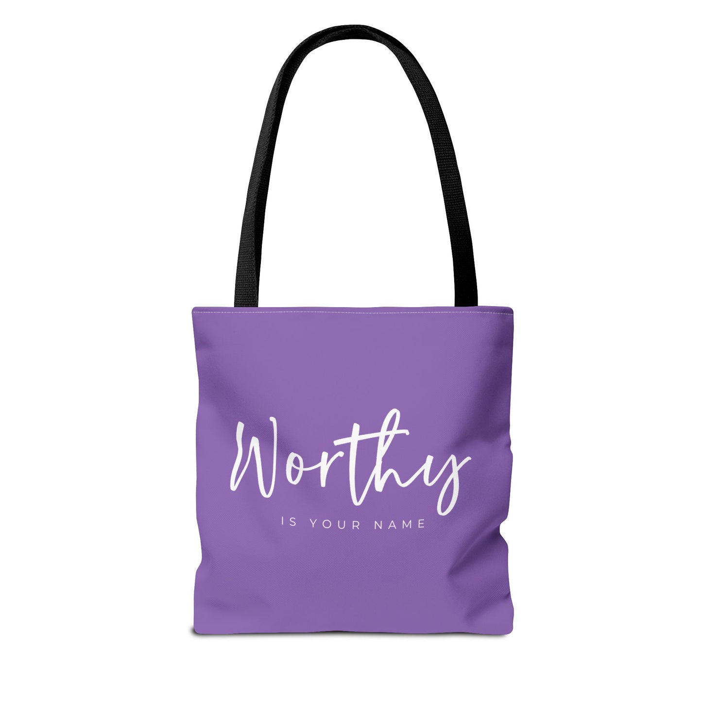 (tote bags) Worthy is Your Name (light purple)