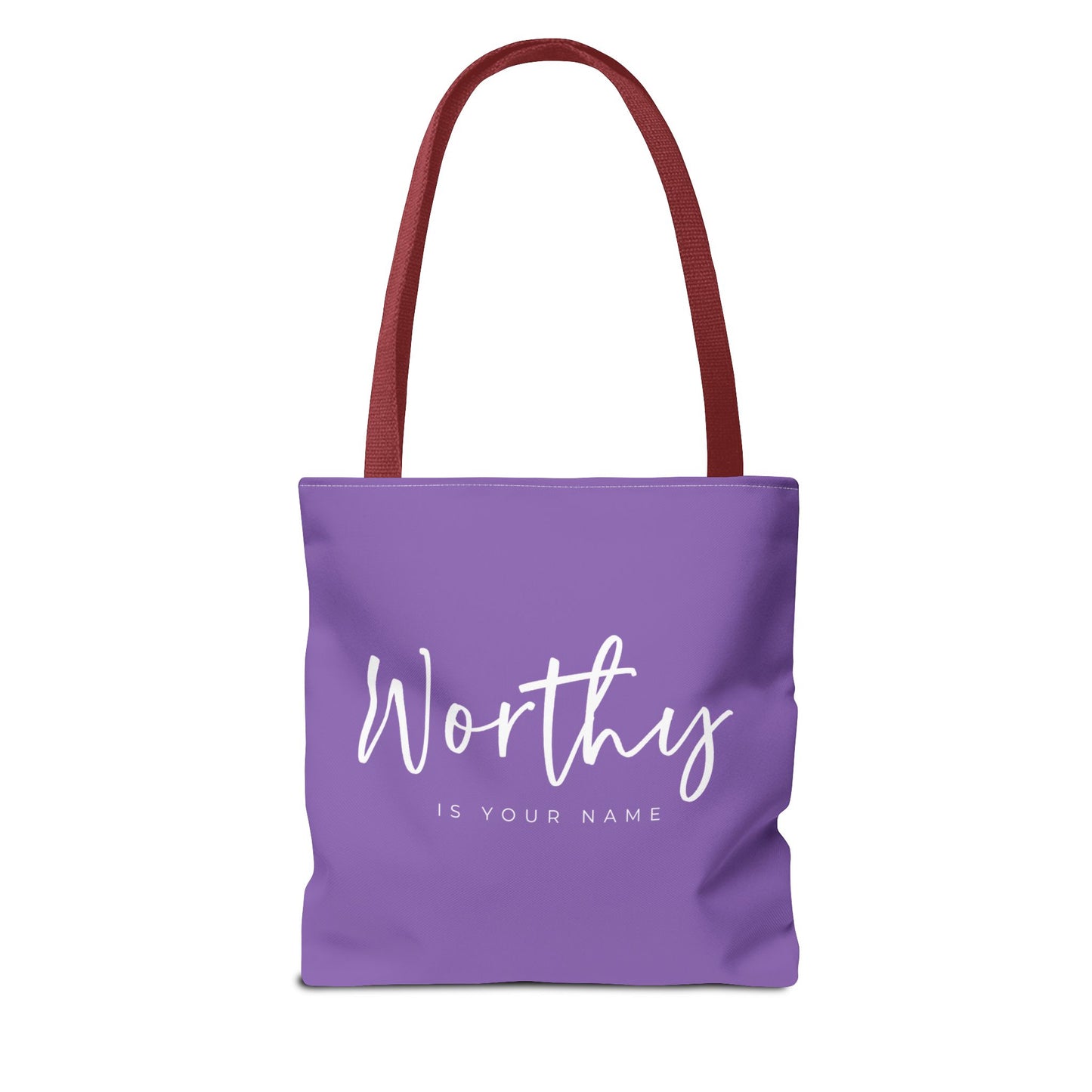 (tote bags) Worthy is Your Name (light purple)