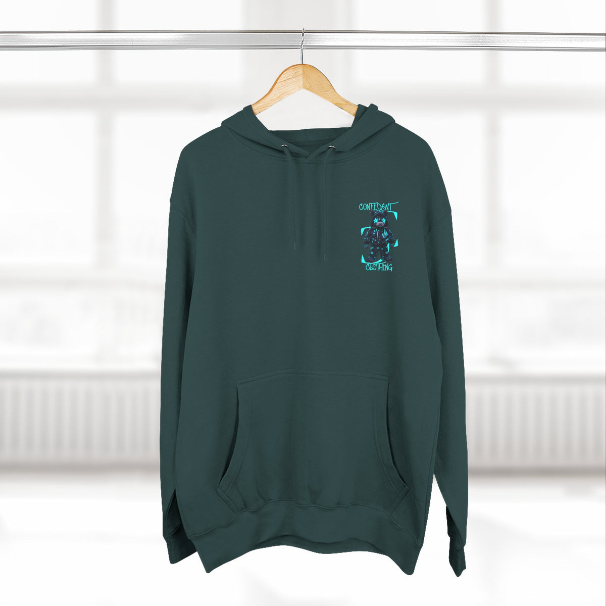 0.12 Confident Clothing Superstar Bear Graphic Fleece Hoodie