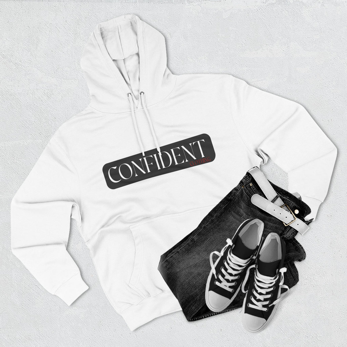 0.7 CONFIDENT CLOTHING Motivational Hoodie