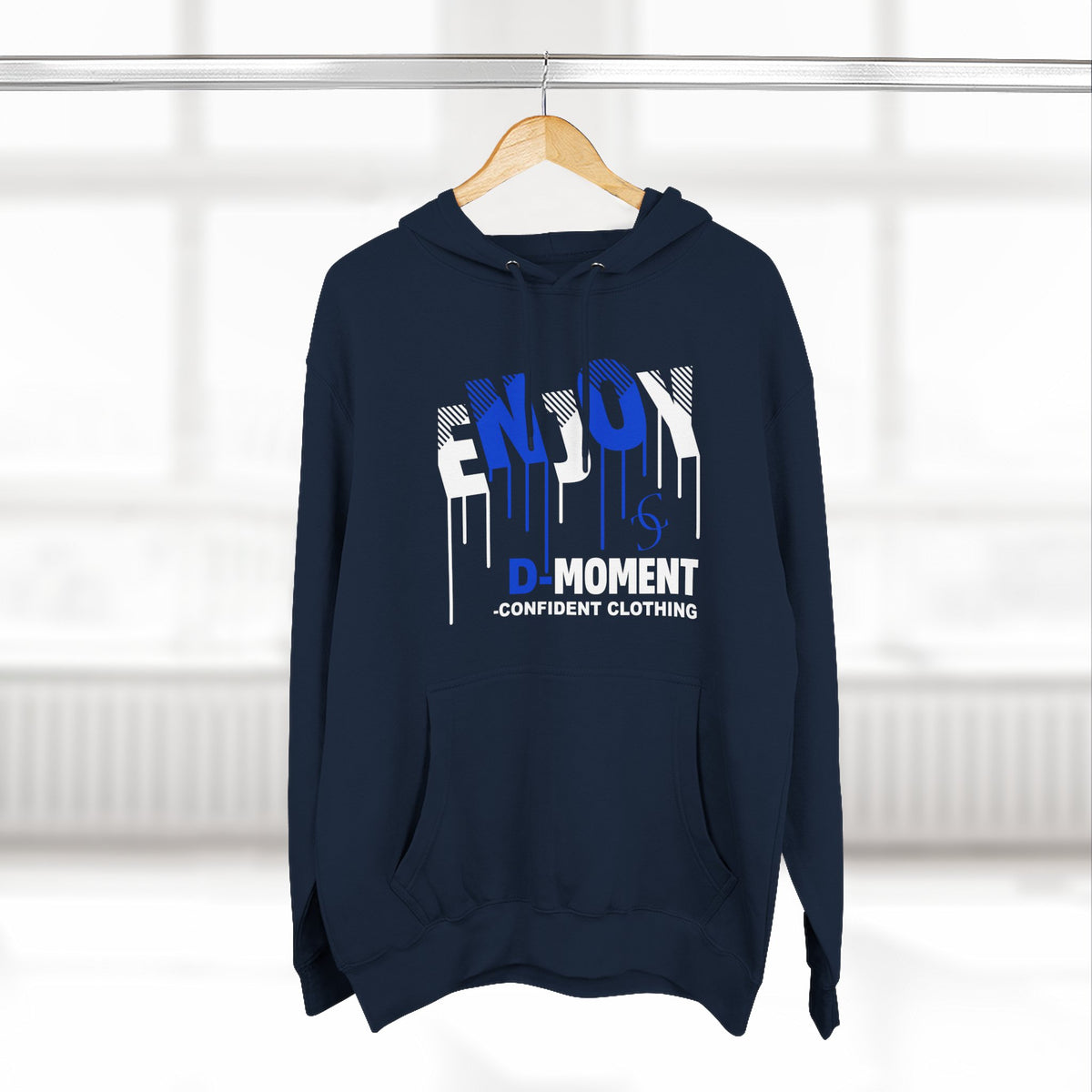 1.0 Confident Clothing Enjoy D Moment Drip Graphic Fleece Hoodie