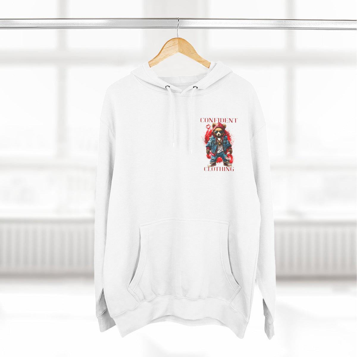 Confident Clothing Galaxy Bear Graphic Hoodie