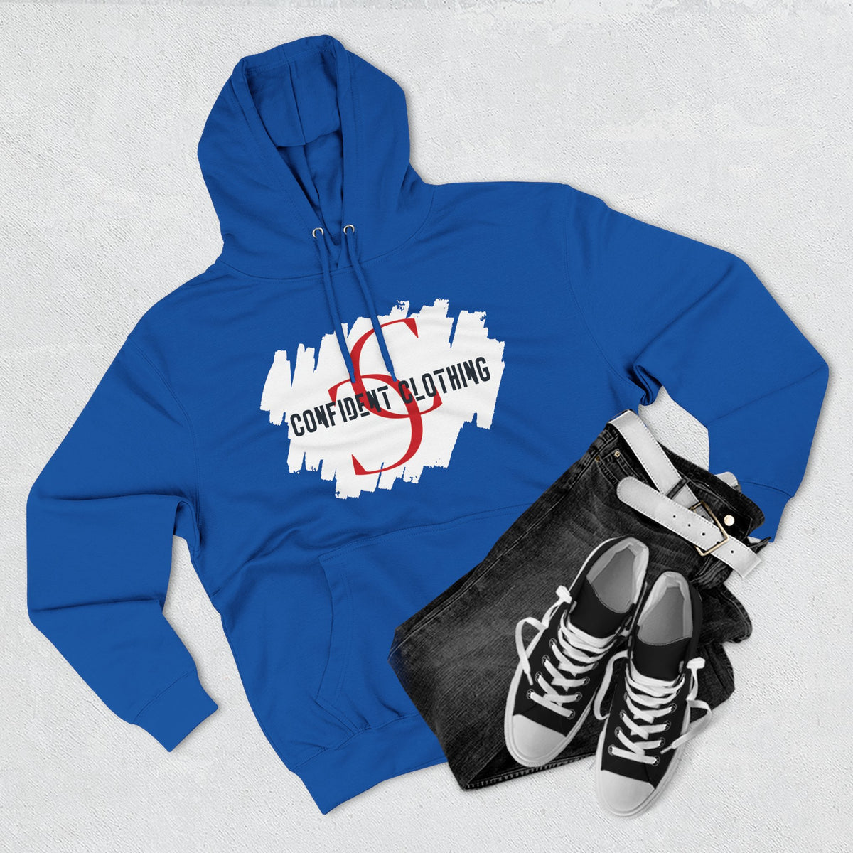 1.8 Confident Clothing Logo Fleece Hoodie