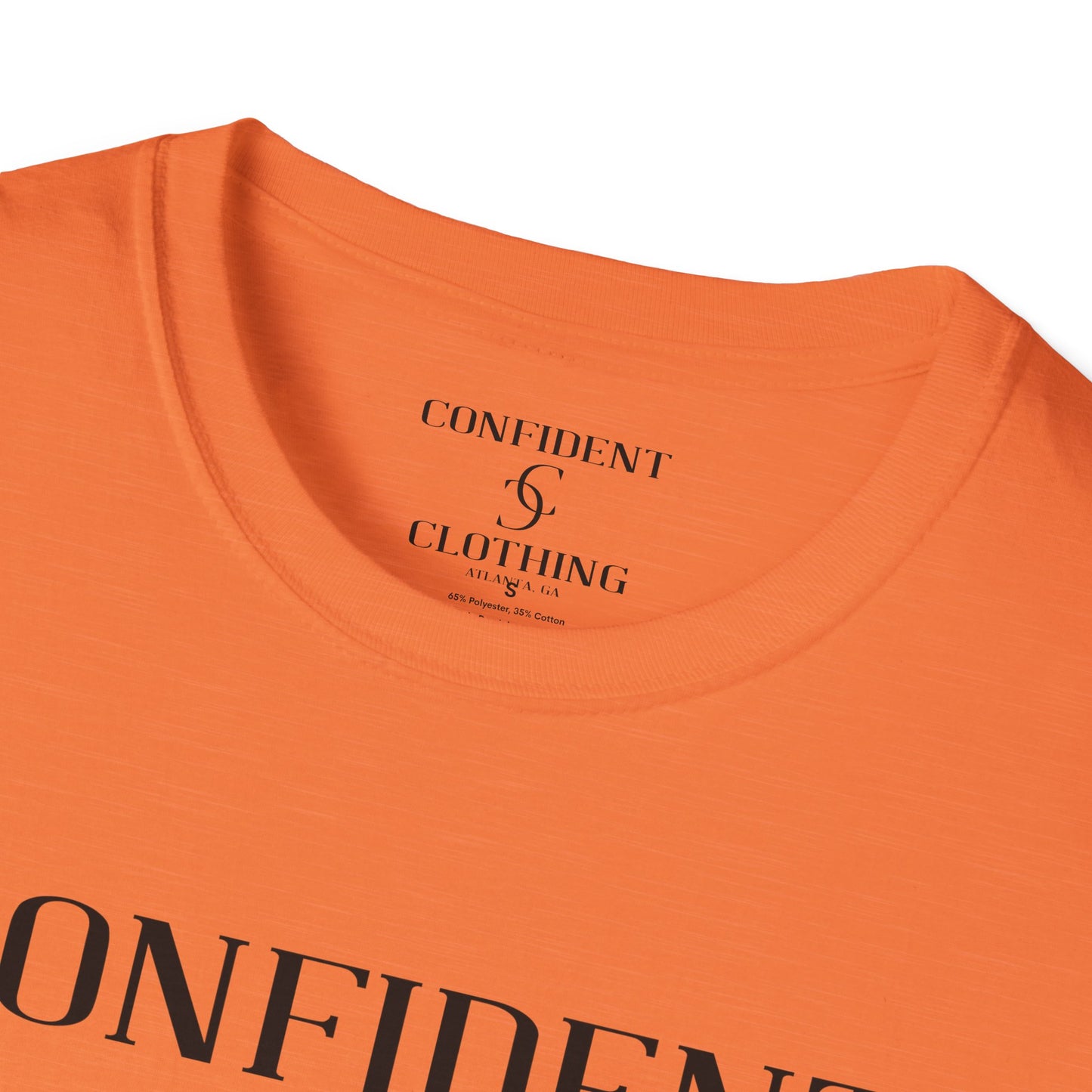 cc (Unisex) multi-color Confident Clothing Luxury Soft Style T-Shirt (ml black logo)